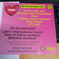Zumba_with_NA at Graham Spicer Institute, New Malden, Surrey
